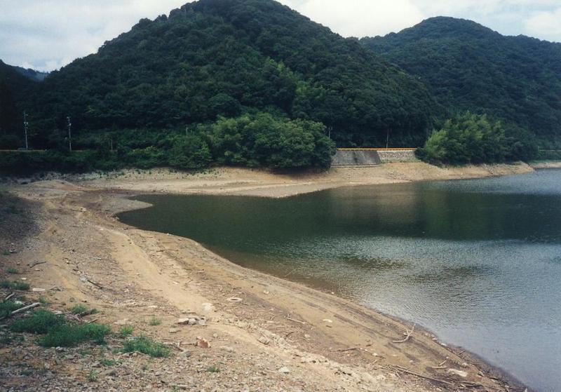 平成14年の渇水状況（豊田湖）の画像