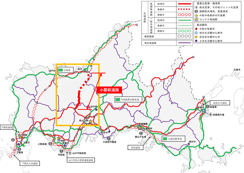 山口県全体図