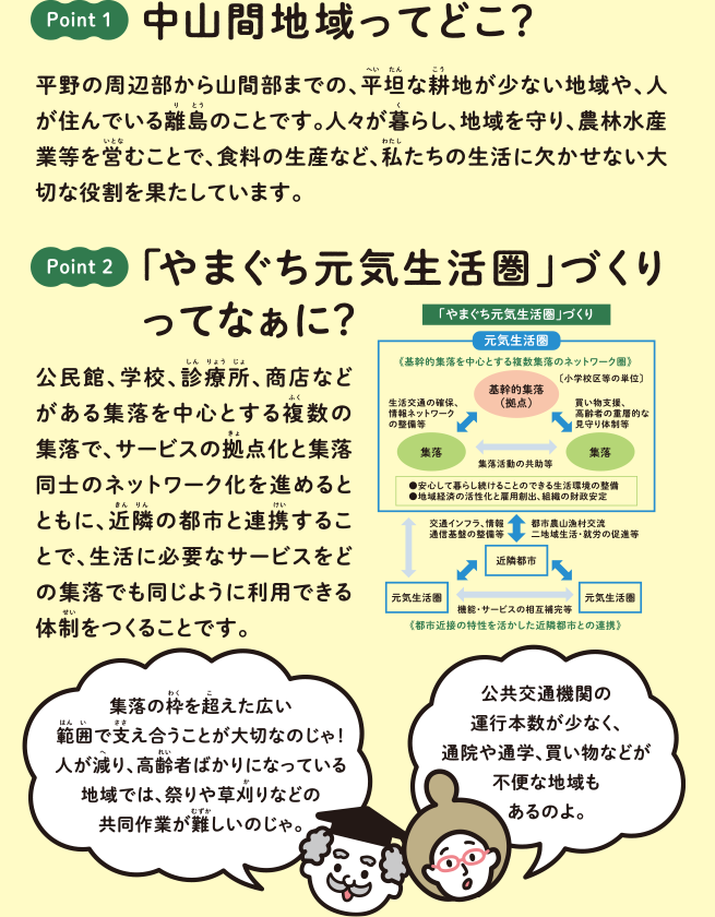 中山間地域「やまぐち元気生活圏」の形成の加速化3