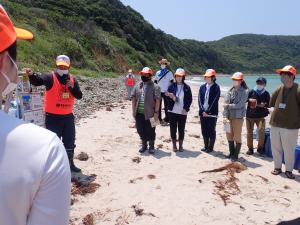 環境保健センターからのマイクロプラスチック採取体験会①