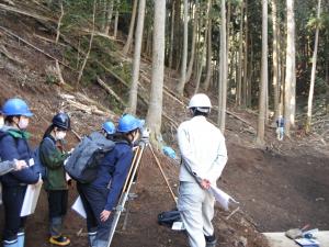 治山現場見学と業務体験