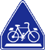 自転車横断帯標識