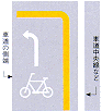 普通自転車の交差点進入禁止標示