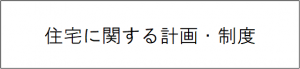 住宅に関する計画・制度