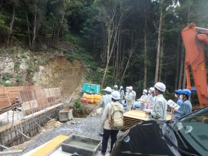 治山現場の見学