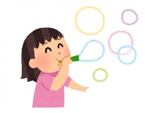 シャボン玉のイラスト