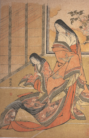 鳥居清長「女三の宮」大判錦絵　天明4年（1833）頃