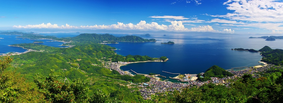 周防大島（嵩山からの眺望）