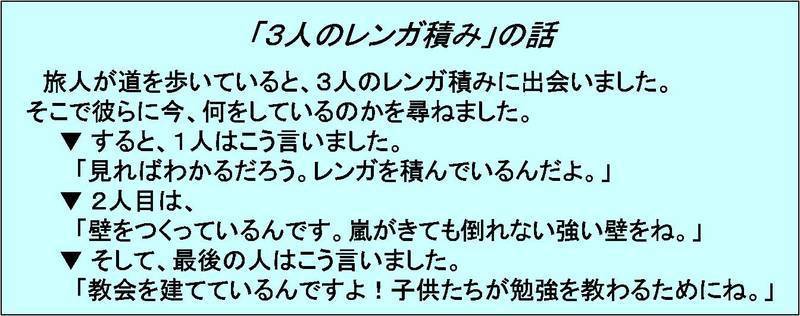 3人の連が積みの話