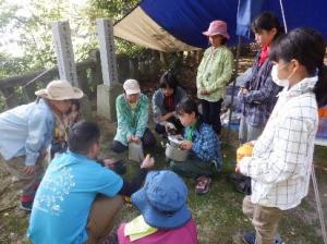 チャレンジ＆エコツアーでの野外調理の様子