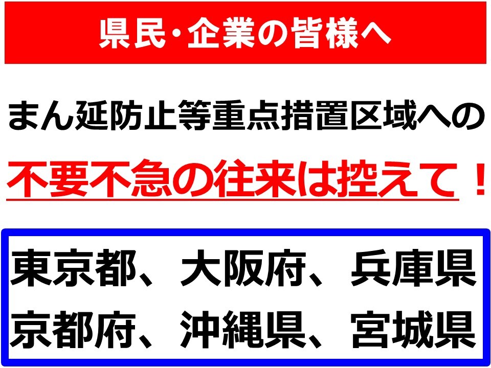 まん延防止等重点措置