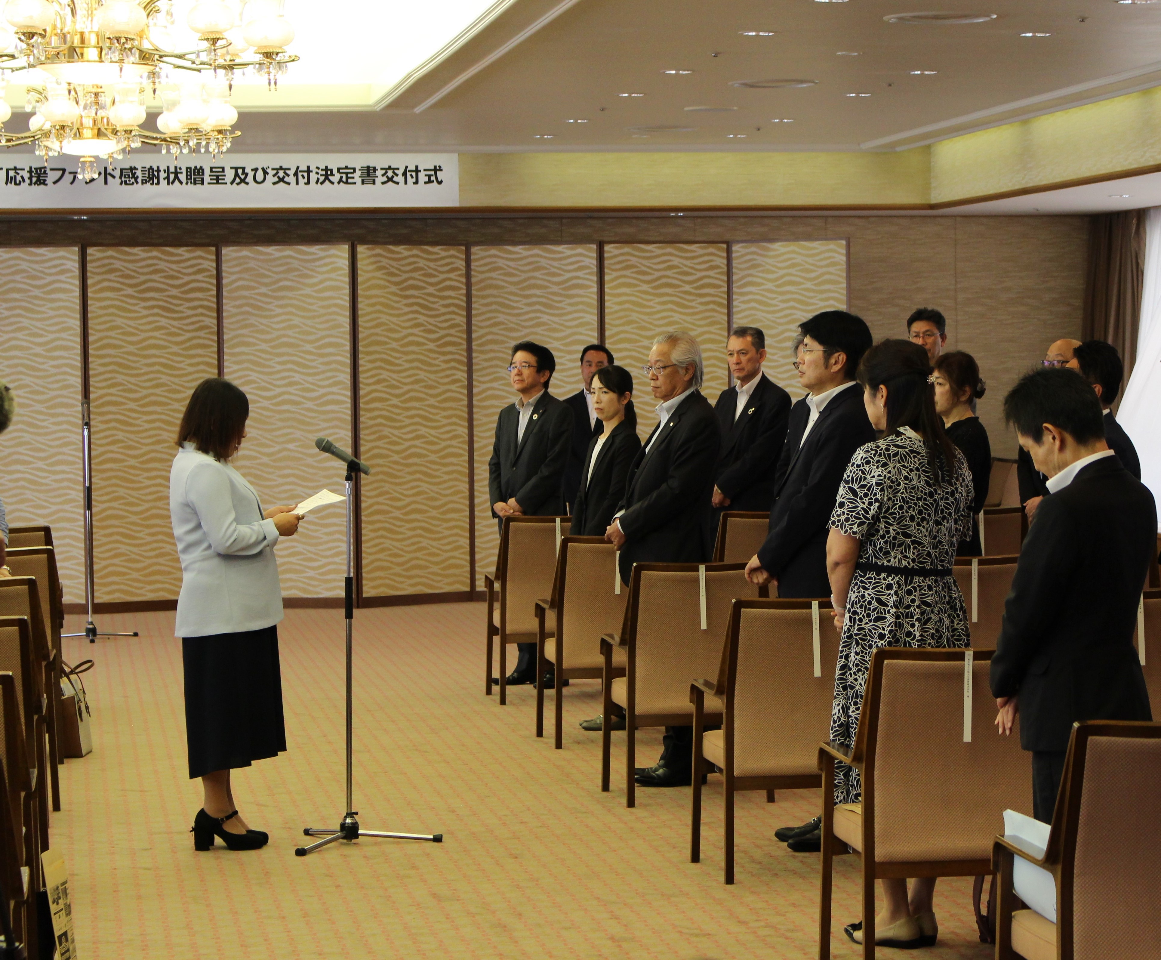交付団体代表あいさつ