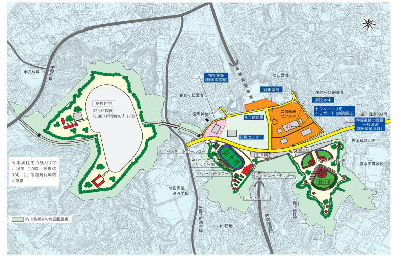 愛宕山開発用地の土地利用計画図（平成24年3月）の画像