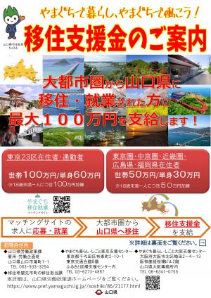 移住支援金チラシ