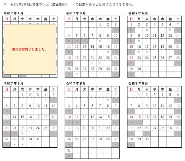 4月～9月