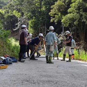 治山現場における監督業務体験