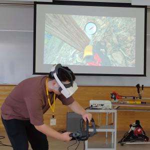 VR伐倒シュミレーション