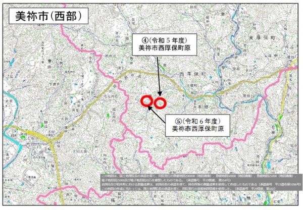 R7美祢市西部位置図