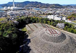 上空から見た古墳画像