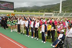 山口国体・山口大会の成功を祈って決意のコール