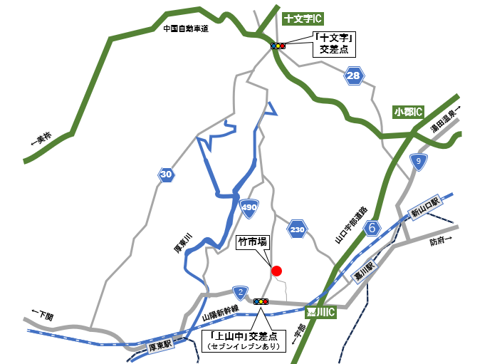 竹市場 地図