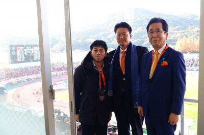 島田会長、吉田副会長、笹村議員応援