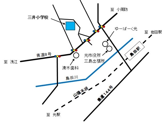 三井小学校位置図