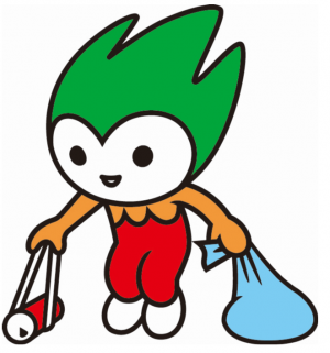 ちょるる クリーンアップ活動のイラスト