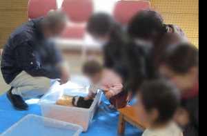 モルモットとのふれあい