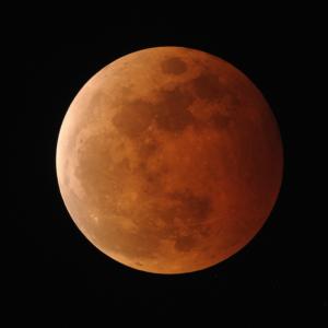 2014年10月の皆既月食の画像
