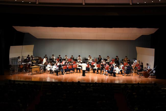 賛助出演～山口県立萩高等学校吹奏楽部との合同演奏No.1