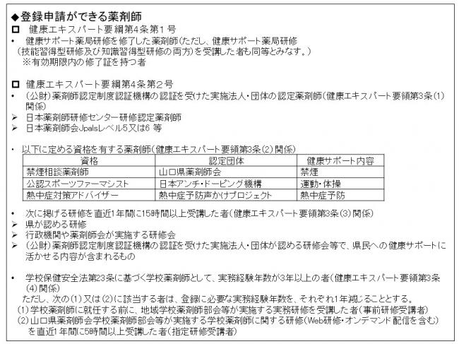 学校薬剤師を登録要件に追加