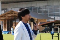 参加者にエールを送る和田さん