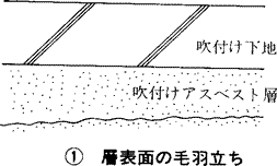 層表面の毛羽立ち