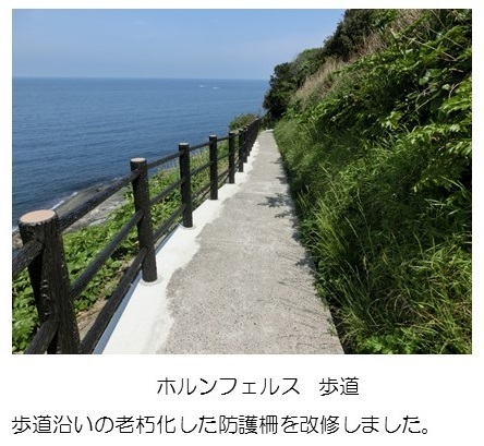 ホルンフェルス歩道