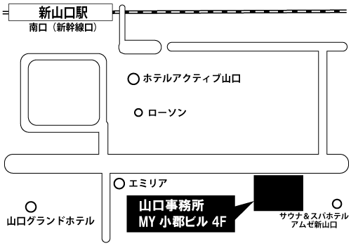 産業雇用安定センター山口事務所マップ