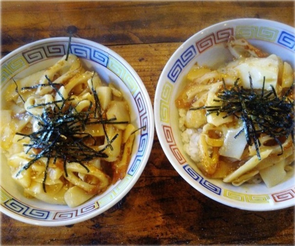 タケノコの甘酢あえ丼