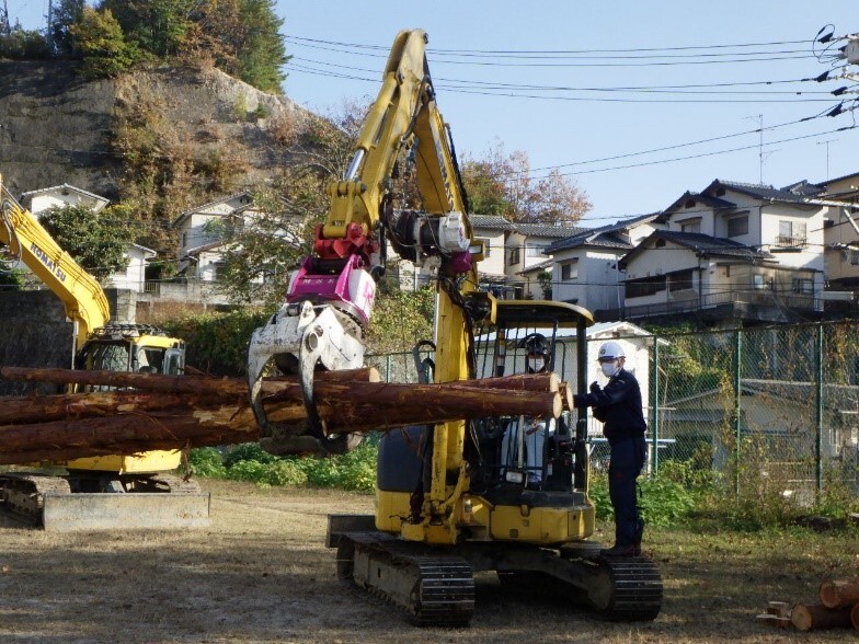 高性能林業機械操作体験の画像