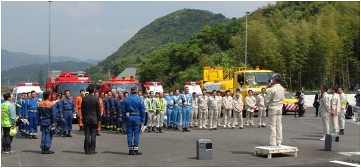 1　訓練開始式　挨拶　訓練手順確認の画像2