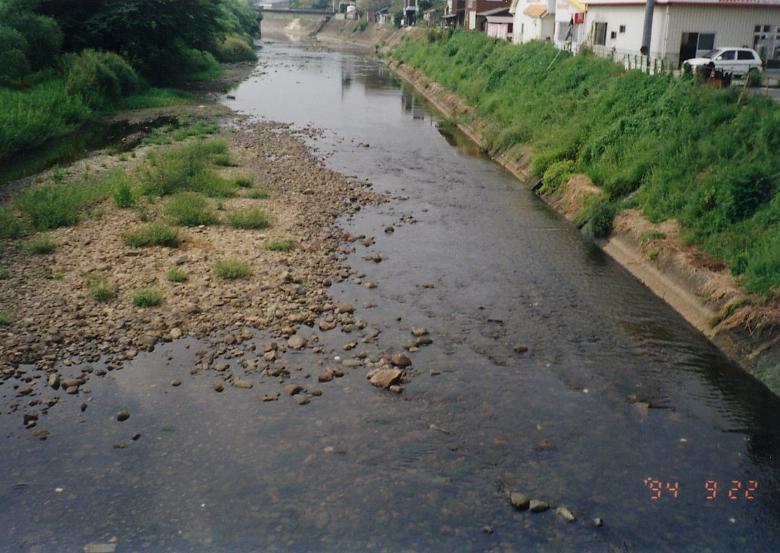平成6年の渇水状況（旧豊田町西市）の画像