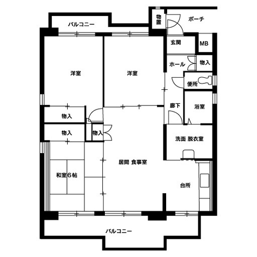 間取り図の一例の画像