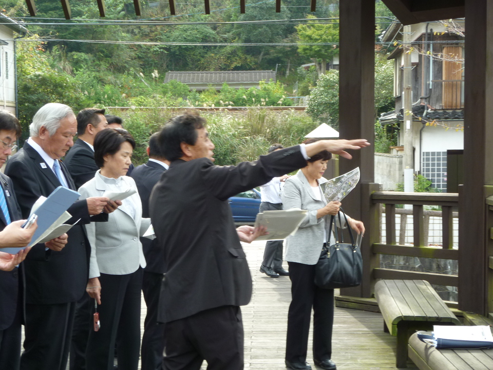 長門湯本温泉の視察の画像