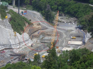 発電所コンクリート打設開始（平成28年5月） の画像