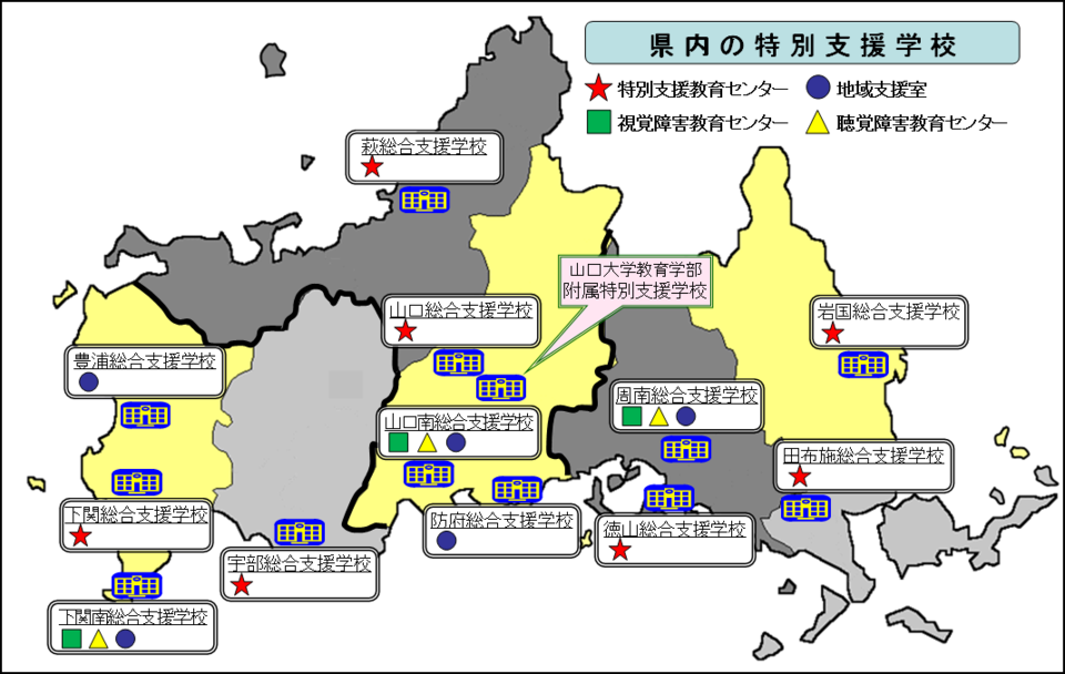 山口県の特別支援学校