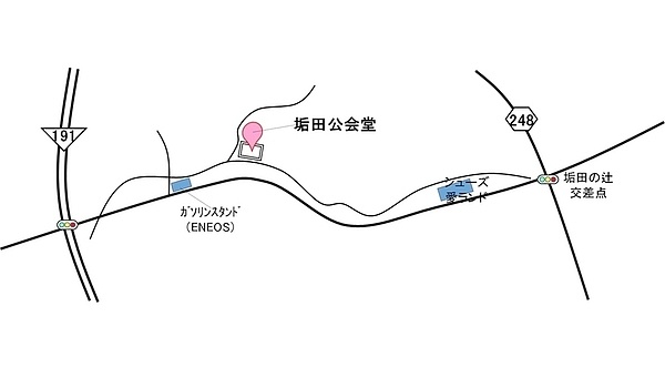 垢田公会堂（目慣らし会場所）