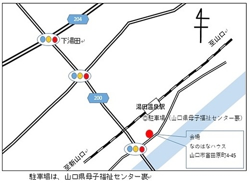 なのはなハウス位置図