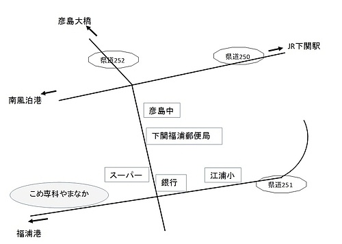 こめ専科やまなか位置図