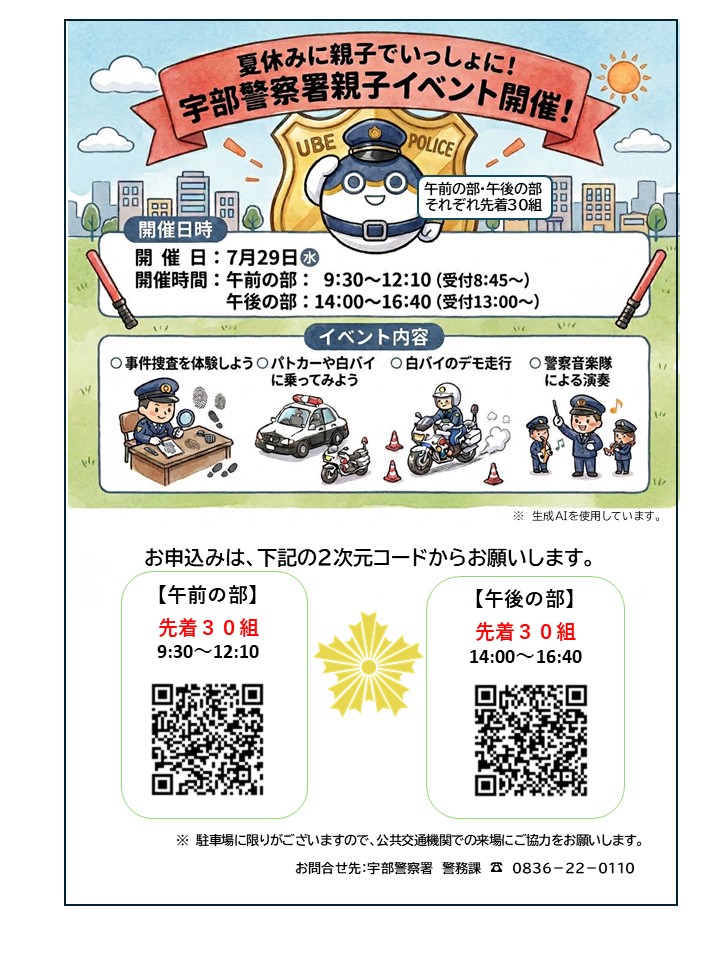 宇部警察署親子イベント
